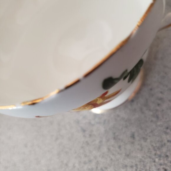 Vintage Bone China Floral Tea Cup & Saucer England Yellow flowers - Picture 7 of 8